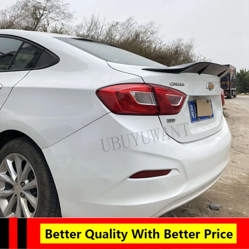 

For Chevrolet Cruze Spoiler 2017-2018 Cruze Spoiler High Quality ABS/Carbon Fiber Material Car Rear Wing Rear Spoiler