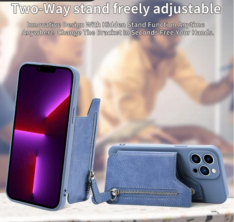 Leather Case For Apple Magnetic Suction Protective Mobile Phone Case Card Holder Wallet Split For iPhone 13 12 11