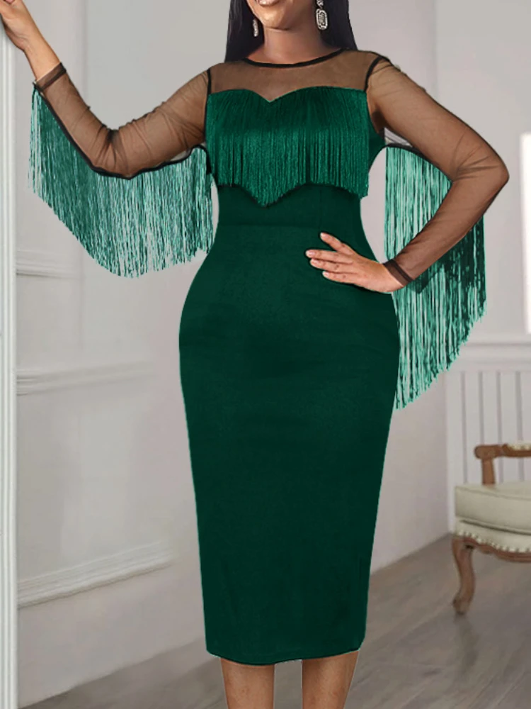 

Long Dress Women Green Plus Size Party Bandage Elegant Evening High Waist Summer Dresses Prom Formal Bodycon Maxi Work Vestidos