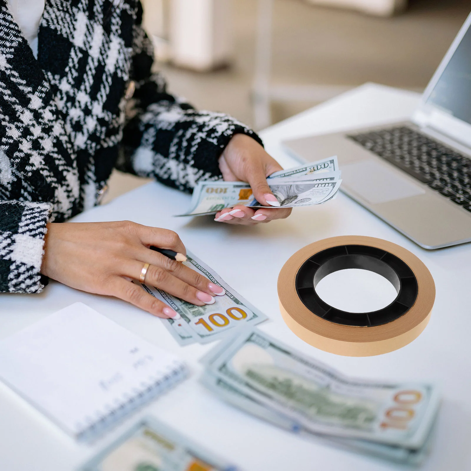 Бумага для банкнот рукава денег денежных лент органайзер ремни обертывания