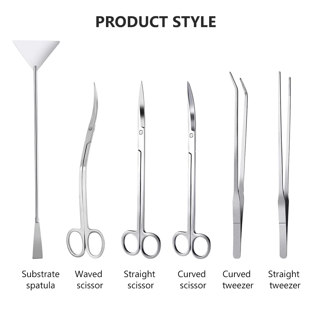 

Набор инструментов для аквариума, длинные Пинцеты и ножницы из нержавеющей стали, 4/5/6 шт.