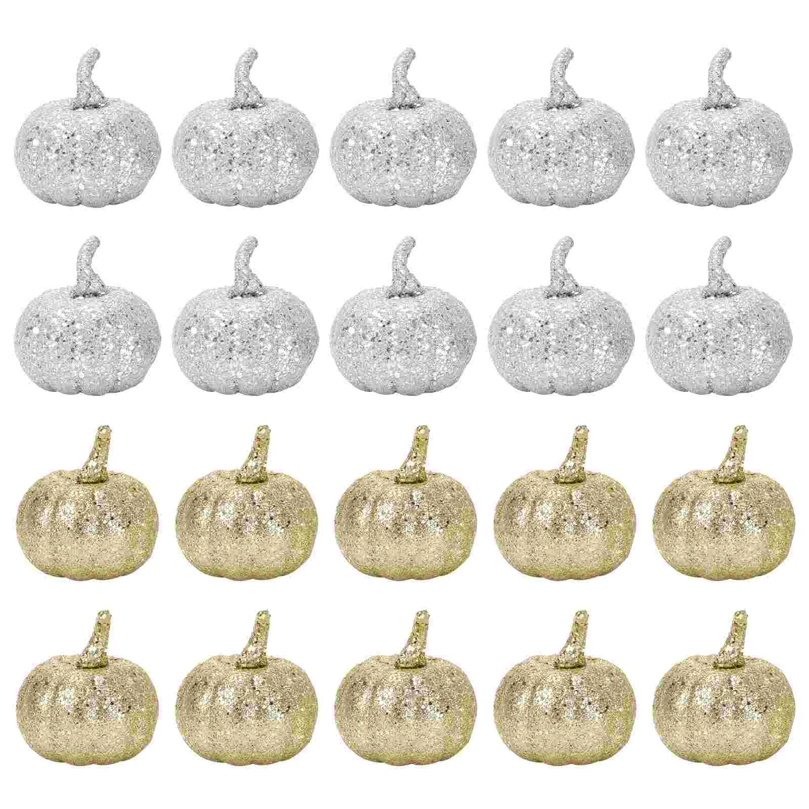 

Pumpkindecor Thanksgiving Mini Decoration Fakeprops Artificial Glitter Centerpieces Small Decorations Kitchen Table Simulation
