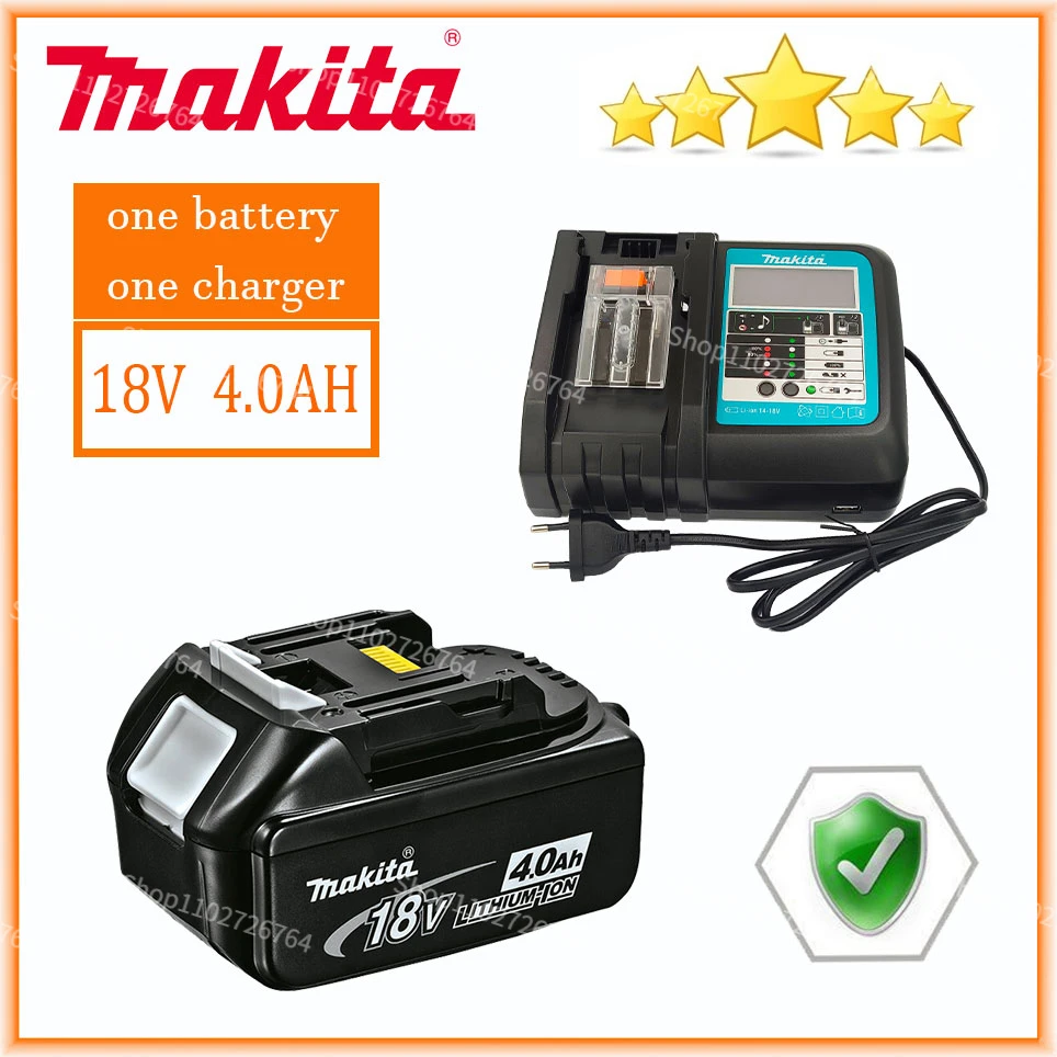 

Makita 100% Original 18V 4.0Ah With LED Lithium-ion Replacement BL1860B BL1860 BL1850 Makita Rechargeable Power Tool Battery