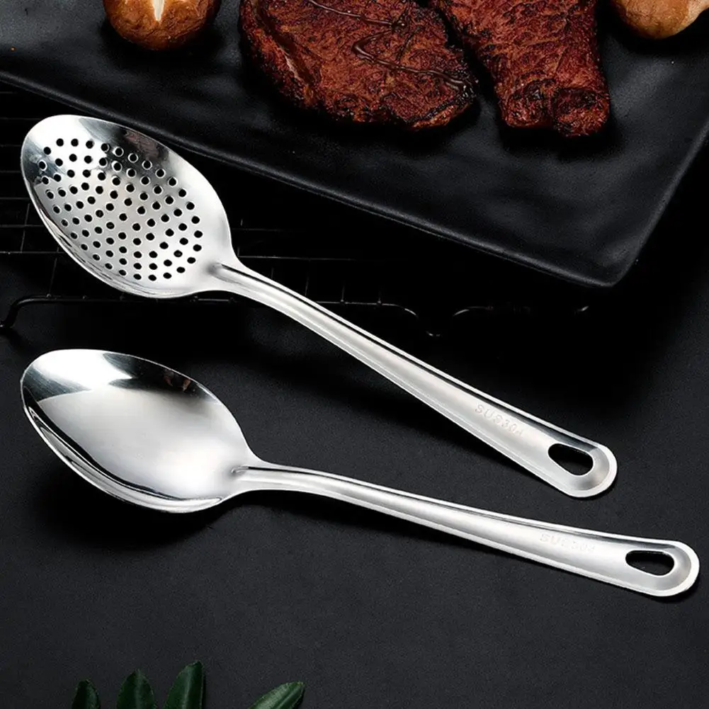 

Stainless Steel Strainer Spoon Kitchen Colander Spoon Spoon Scoop Skimmer Colander Serving Kitchen Accessory Perforated Str C0J6