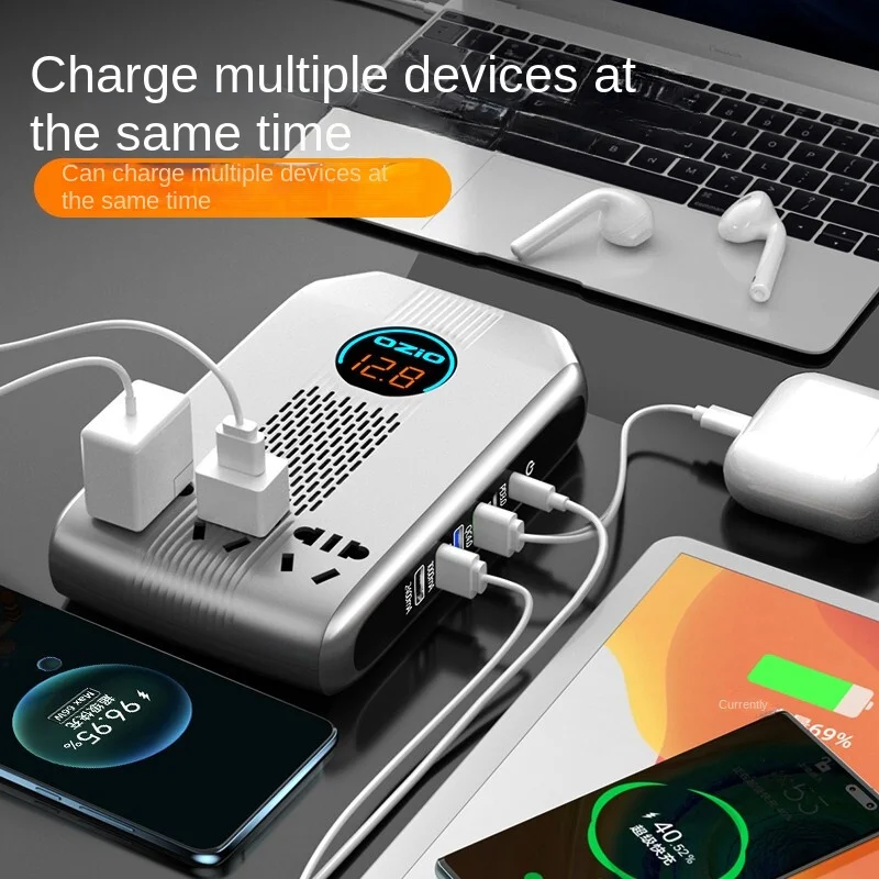 

Новый автомобильный преобразователь напряжения 12 В/24 В 220 В 200 Вт модифицированный синусоидальный сигнал прикуриватель адаптер питания с USB зарядным устройством Inversor