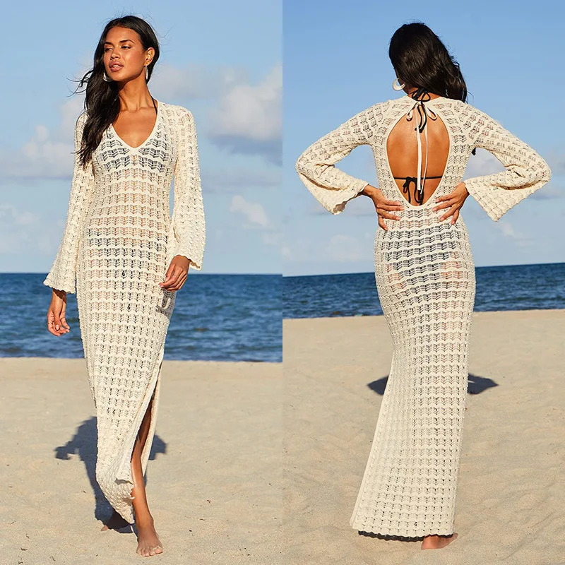 Женская Пляжная накидка парео летнее платье женская одежда наряды бикини 2024
