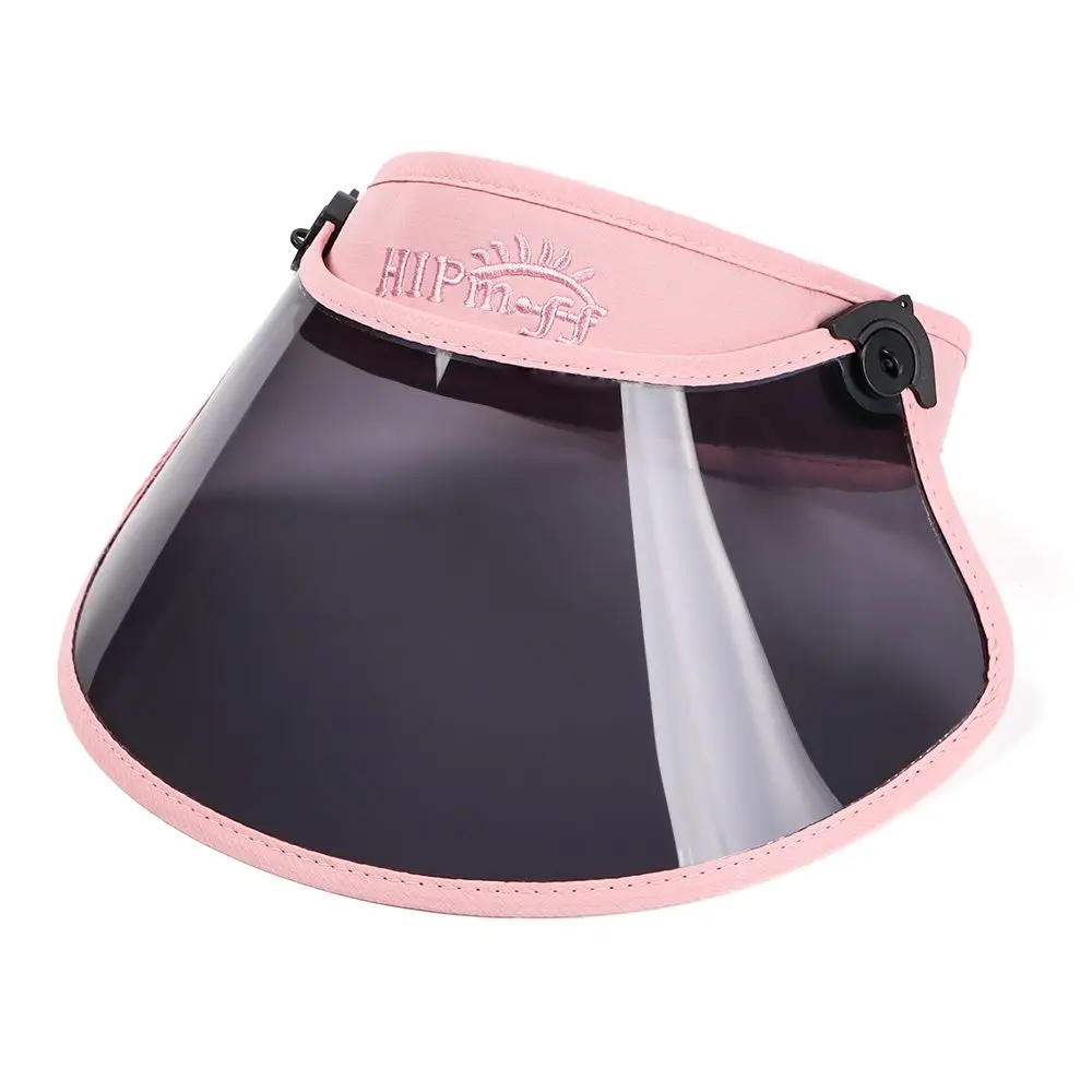 Регулируемая прозрачная детская козырьковая шляпа с защитой от УФ-лучей, гибкий летний защитный козырек на солнце.