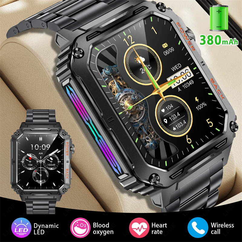 Смарт-часы LIGE для мужчин и женщин спортивные водонепроницаемые умные часы с GPS