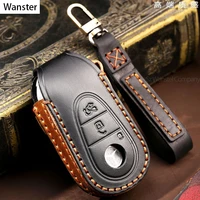 luxury genuine cow leather car key case luxury handmade key bag for mercedes benz s c class s400 s450l c200l c260l 2021 2022