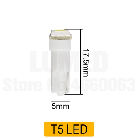 10 шт., светодиодные лампы T3 T4.2 T4.7 T5 74