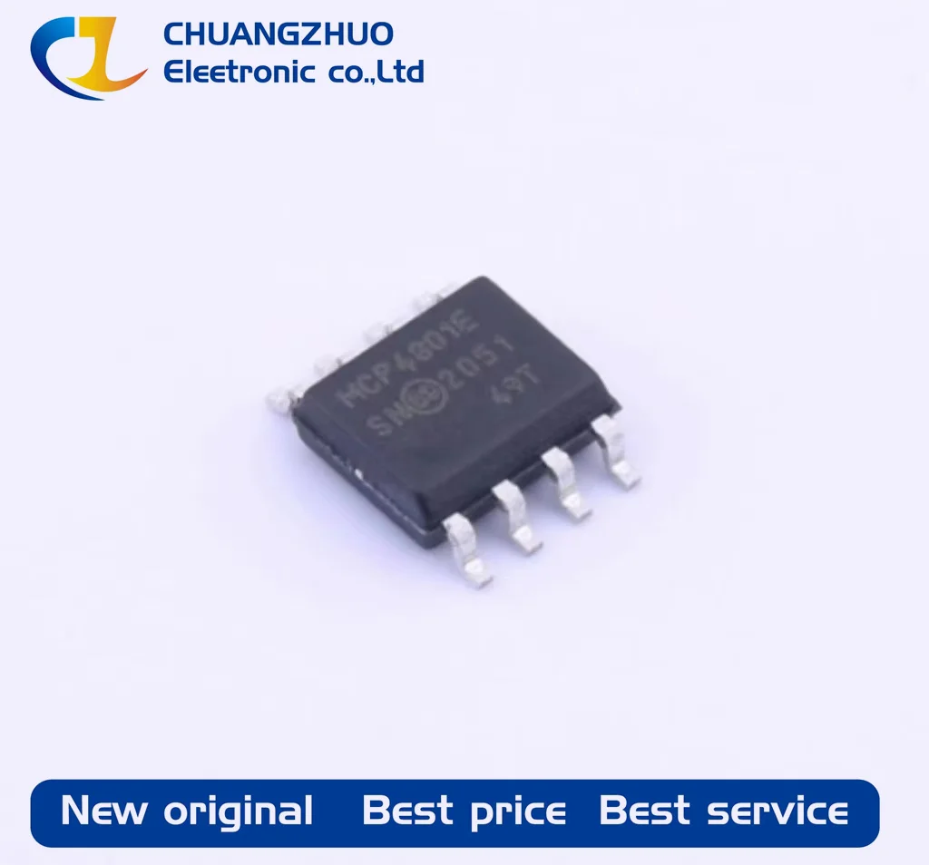 

1Pcs New original MCP4801T-E/SN 4.5us 8 SPI 2.7V~5.5V SOIC-8 Digital To Analog Converters (DACs)