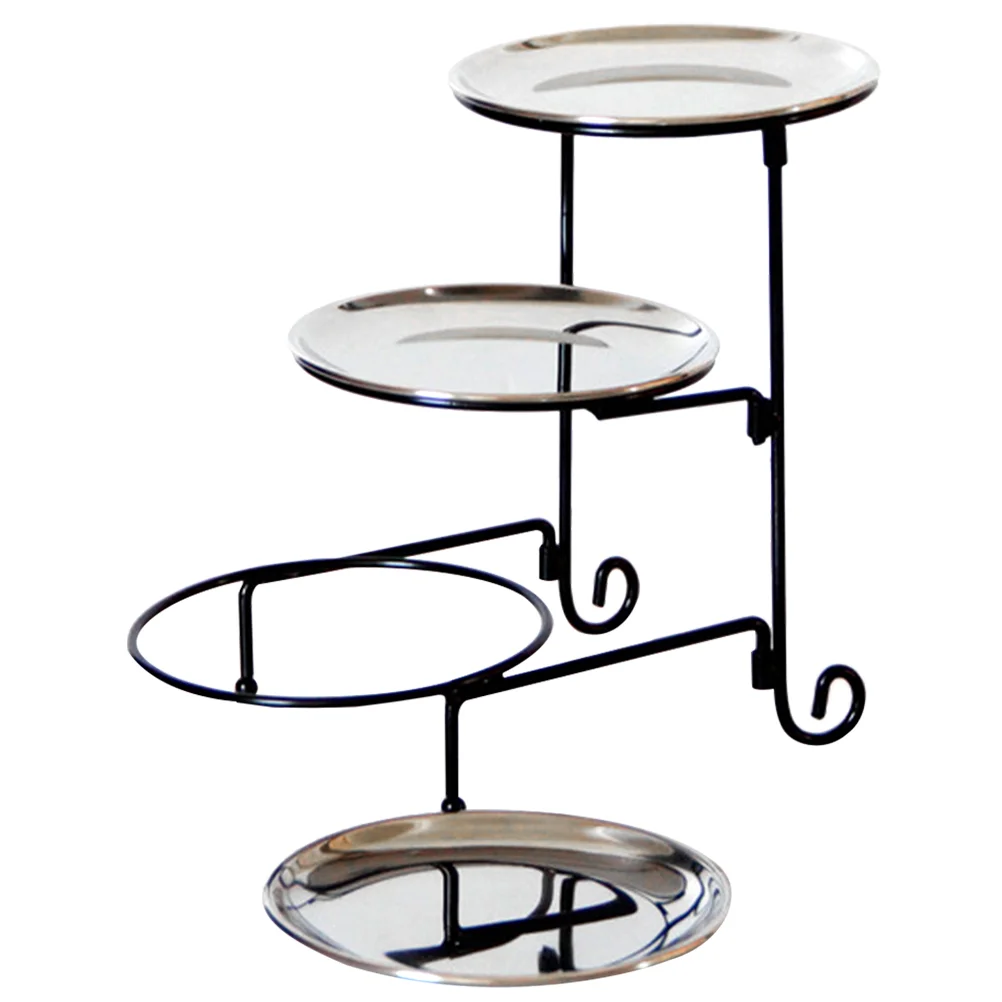 Трехуровневый поднос для фруктов и орехов декоративный Свадебный креативный