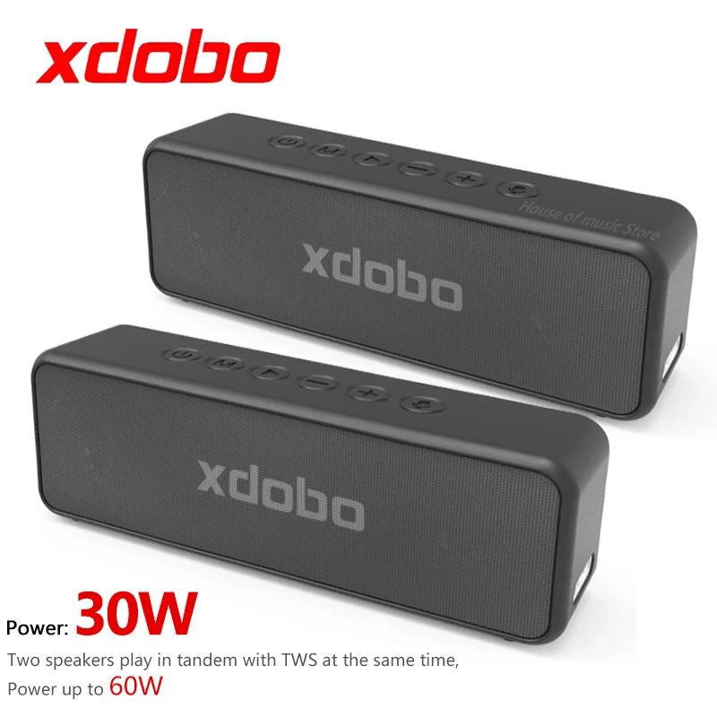 

Caixa De Som Bluetooth XDOBO X5 Wireless Speaker 3D Stereo Subwoofer Outdoor IPX6 Waterproof Soundbar 30W Portable Bass Column