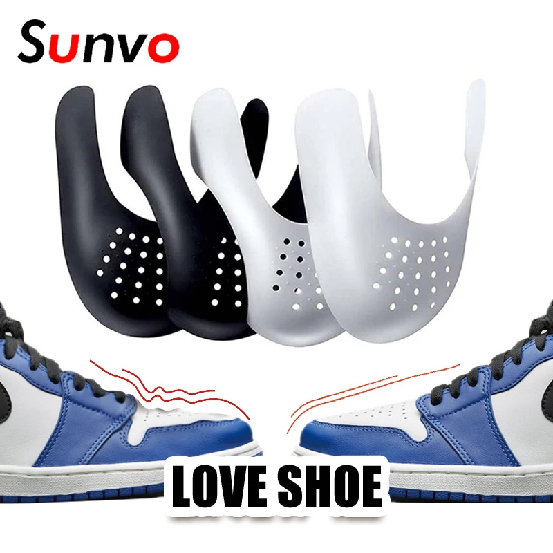 

1 Pair Sneakers Anti Crease Protector Shields Sports Shoes Toe Caps Support Shoe Stretcher Expander Fold Care Shaper Wrinkle