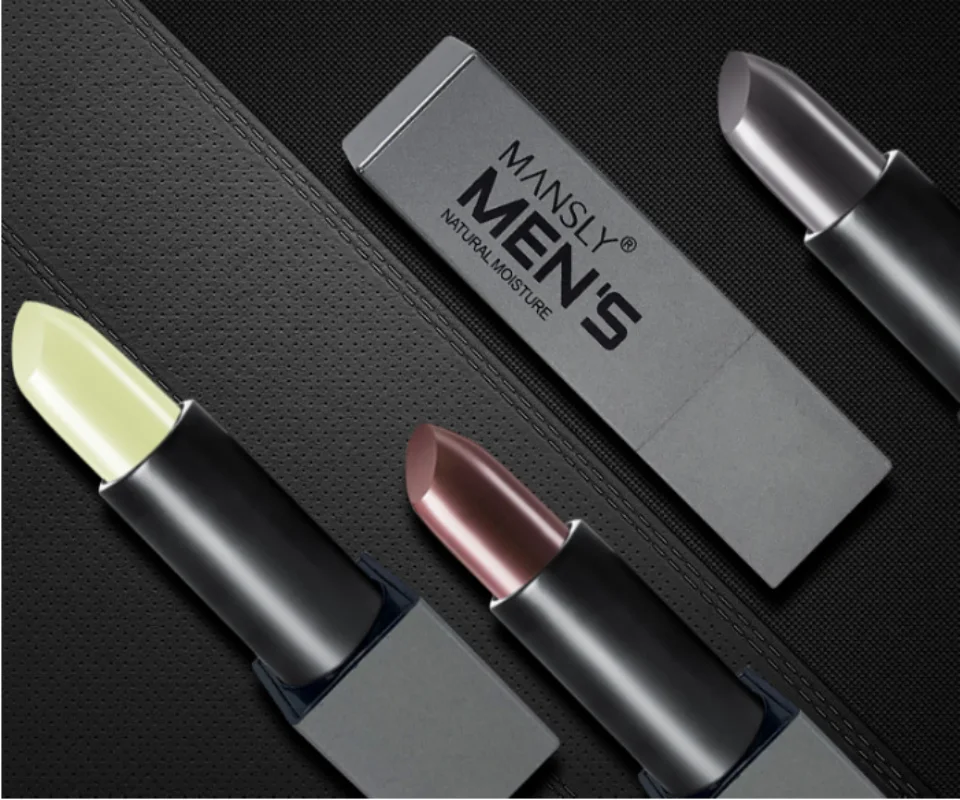 

New Men's Makeup Attack Men's Warm Non-stick Lipstick Warm Color Changing Lip Beauty Matte Lipstick