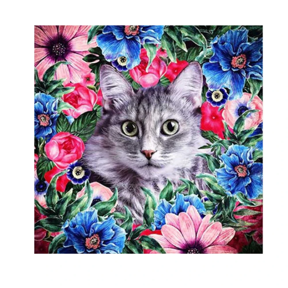 

Алмазная живопись YI Bright DIY 5d, новый продукт, животное, мозаика, кот, вышивка, рукоделие, живопись для украшения дома