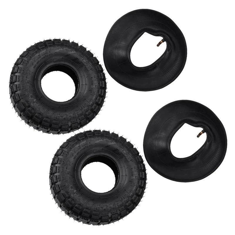 

2X 4.10/3.50-4 410/350-4 ATV Quad Go Kart 47Cc 49Cc Chunky 4.10-4 Tire Inner Tube Fit All Models 3.50-4 4 Inch