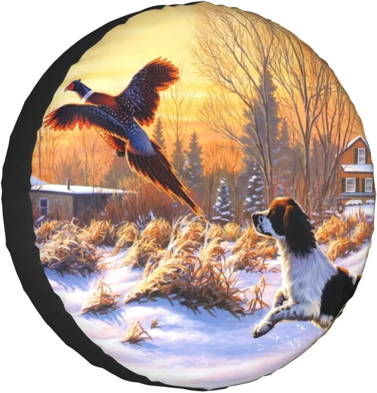 Запасная крышка для шин с принтом фазана водонепроницаемая защита колес