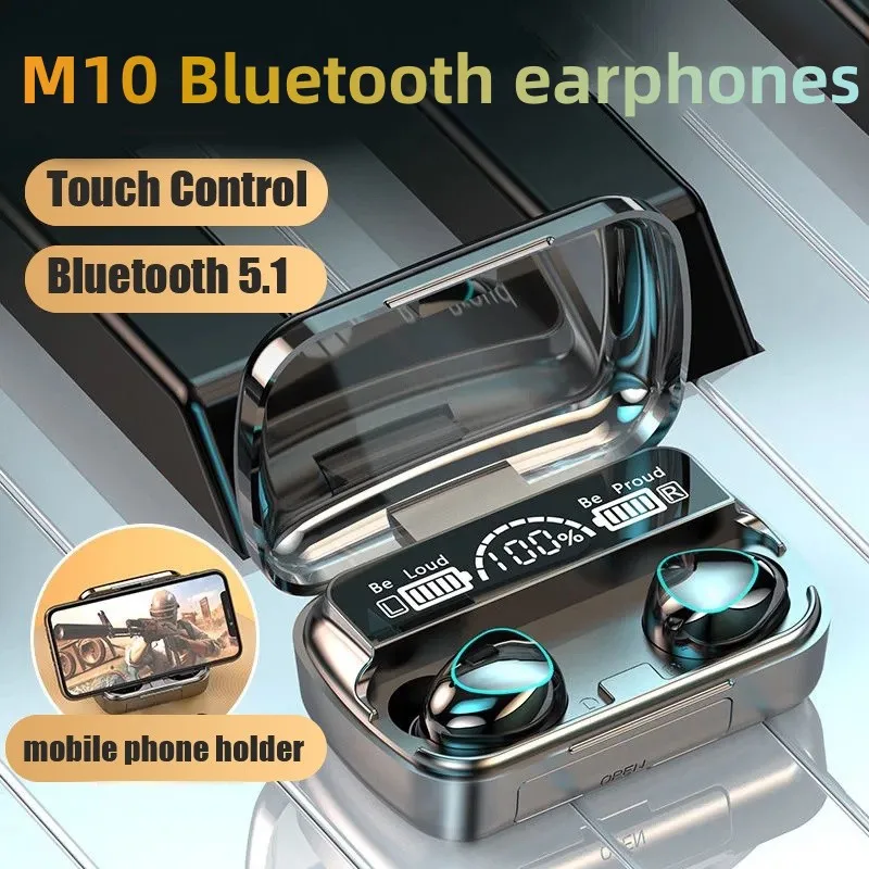 

M10 TWS Bluetooth наушники 2500 мАч зарядная коробка Беспроводные наушники с микрофоном 9D стерео спортивные водонепроницаемые наушники гарнитура