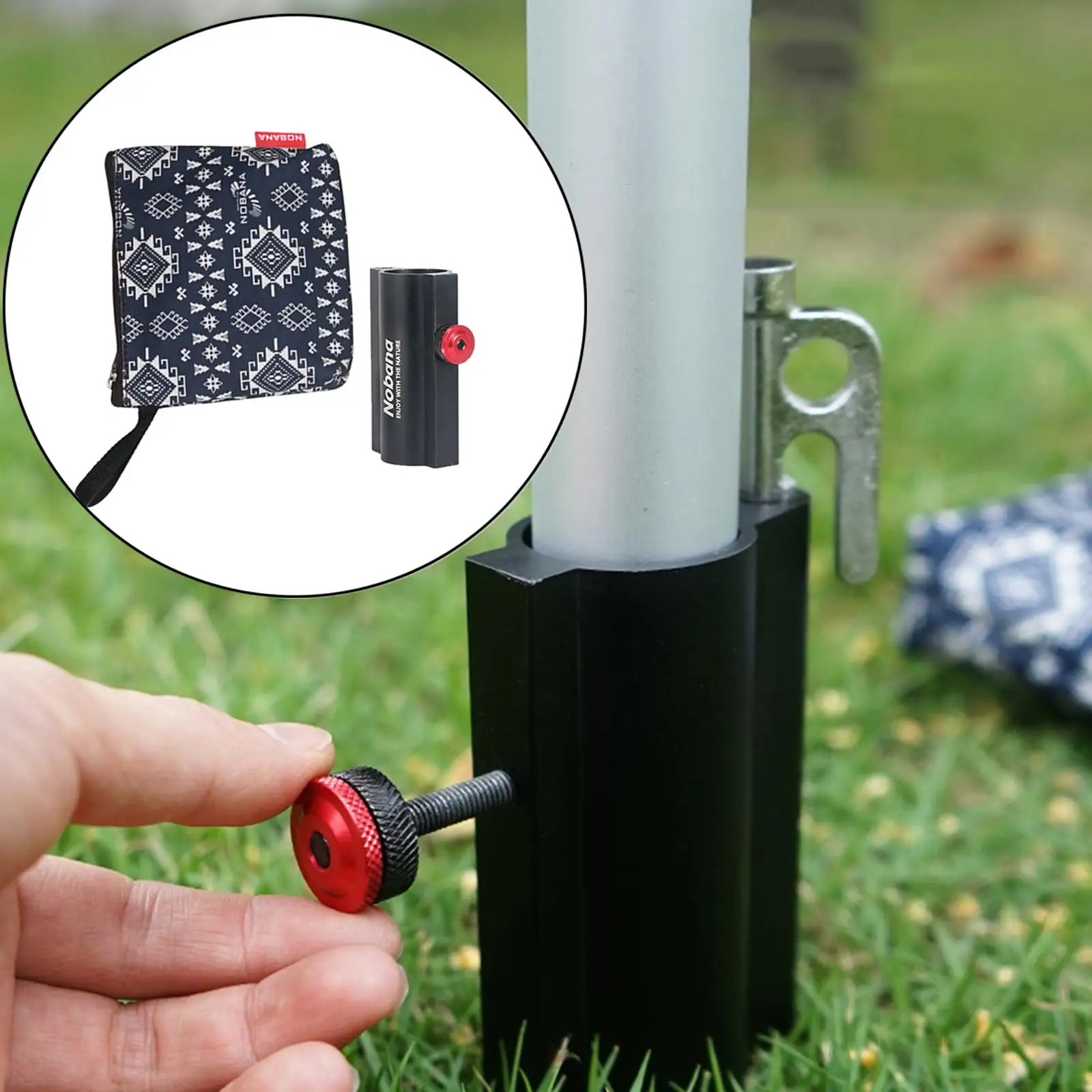 

Awning Rod Holder Outdoor Camping Canopy Rod Holder Fixed Tube Reinforced Windproof Tent Awning Pole Accessories