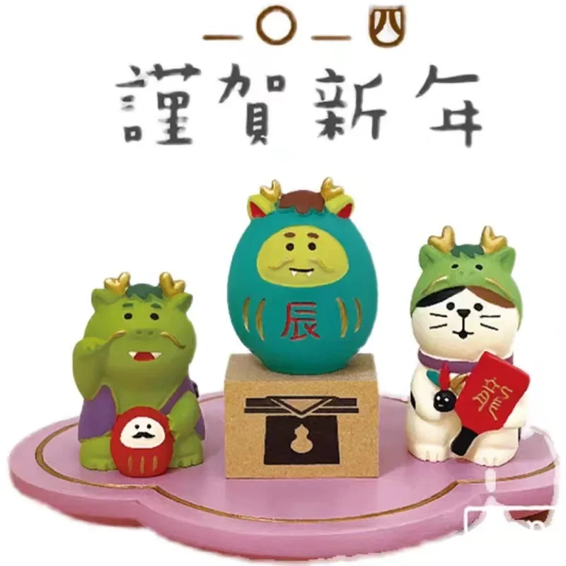 Японский стиль ZAKKA Cat Crafts Маленькие украшения для китайского Нового года Змеиный