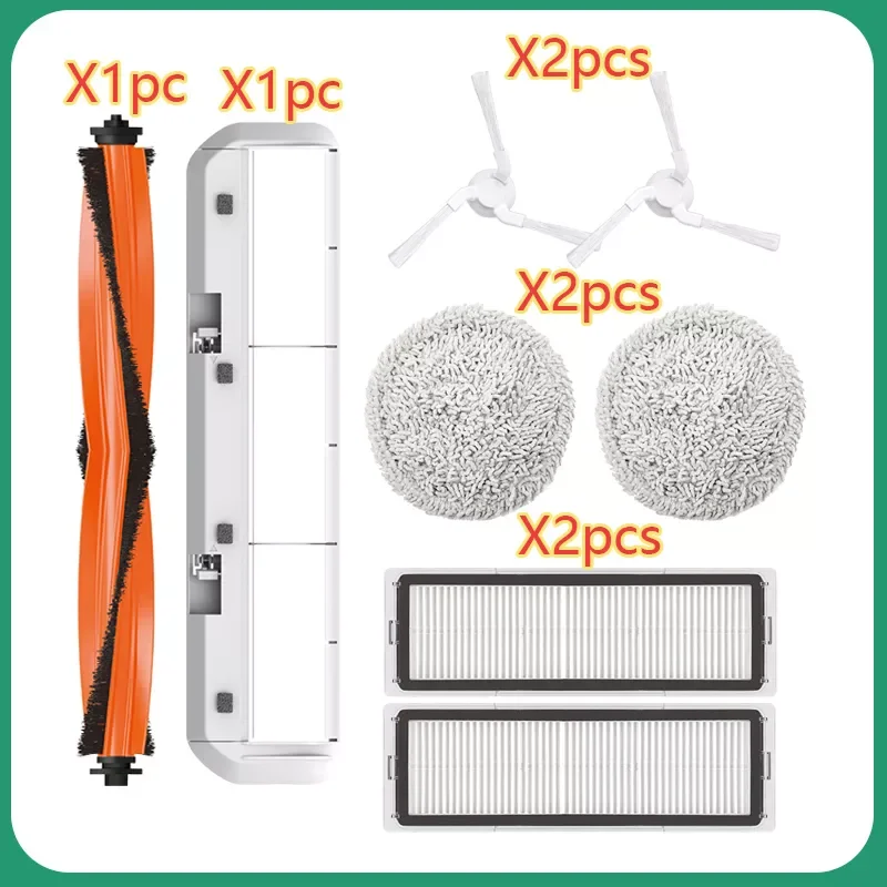 

Mop Main Brush, Side Brush, Filter, Mop Cleaner Parts For Xiaomi STYTJ06ZHM Accessories For Mijia Pro Self Cleaning Robot Vacuum