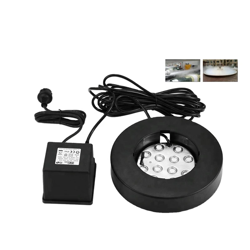 

12 head ULTRASONIC MIST MAKER humidifier & float discs fogger