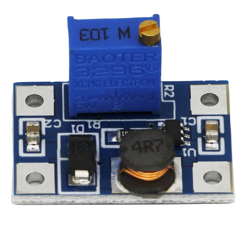 Повышающий преобразователь напряжения с большим током 2 А 2-24 В до 2-28 в