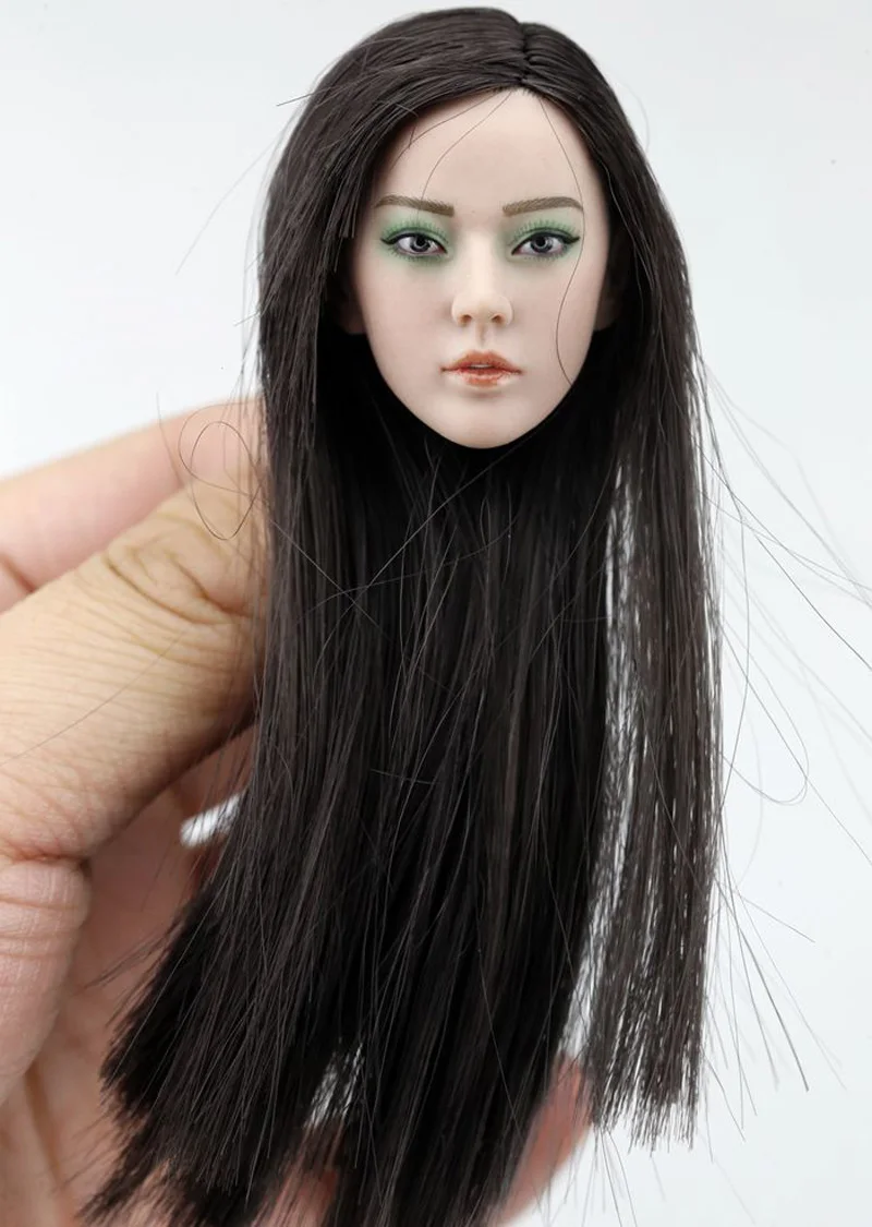 PHICEN 1/6 Asian Seamless Female Figure Short Black Hair Beauty Doll Set S12D 