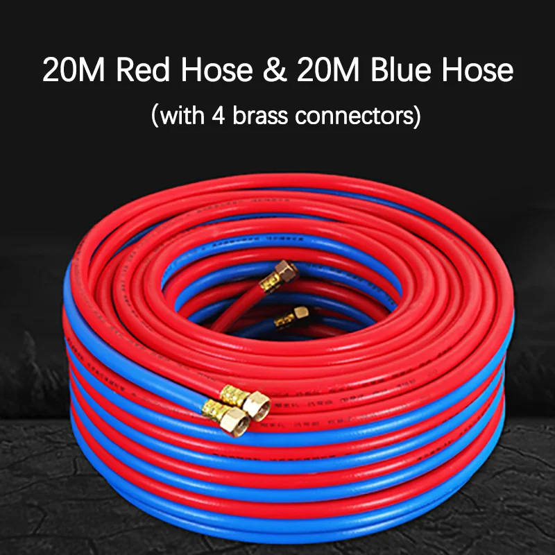 Кислородный шланг, двухцветная газовая труба высокого давления, ацетиленовый пропановый шланг 8 мм, аксессуары для сварки, 10-30 метров