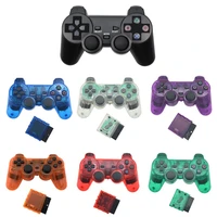 for sony ps2 wireless controller gamepad for play station 2 joystick console for ps2 for sony ps1 transparent color
