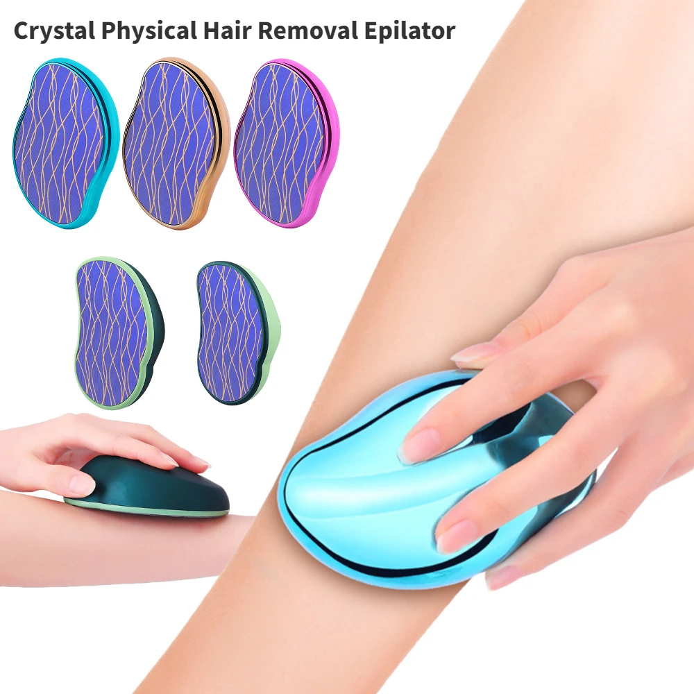 

Physical Hair Removal Tools Painless Safe Epilator Easy Cleaning Body Beauty Depilation Tool Glass Hair Removal for Men Women