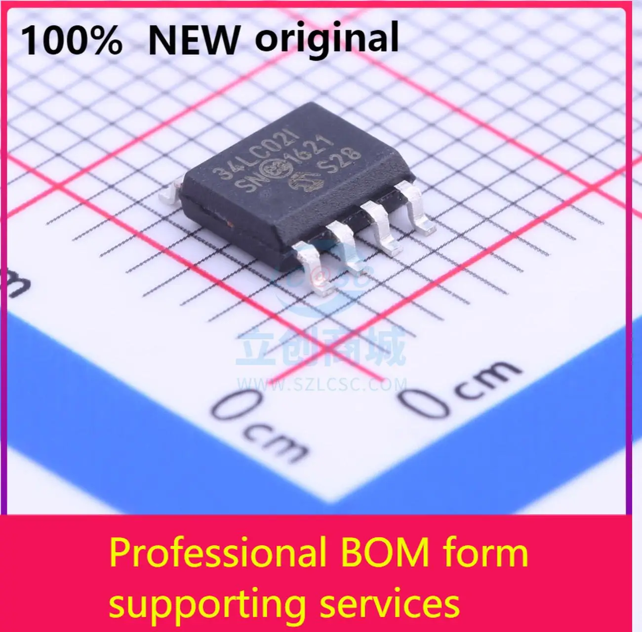 

34LC02-I/SN 34LC02-I/SNNew Оригинальный оригинальный чип IC 100% оригинал