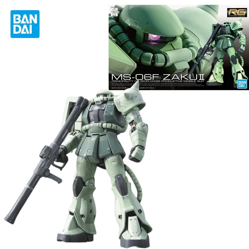 Оригинальная Bandai Gundam RG в наличии ZAKU II сборе аниме экшн-фигурка модели игрушек