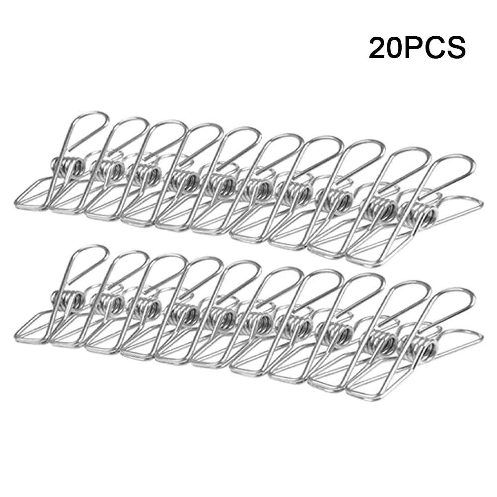 

20 шт., пилки для белья из нержавеющей стали, устойчивые к царапинам