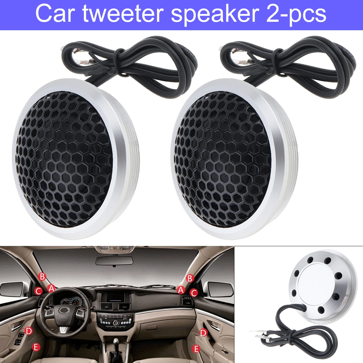 2pcs 150W 55mm Mini Dome Tweeters Speakers Auto Door Audio Music Stereo Loud Speaker for Car Audio System Auto Parts for Car 2pcs 150W 55mm Mini Dome Tweeters Speakers Auto Door Audio Music Stereo Loud Speaker for Car Audio System Auto Parts for Car