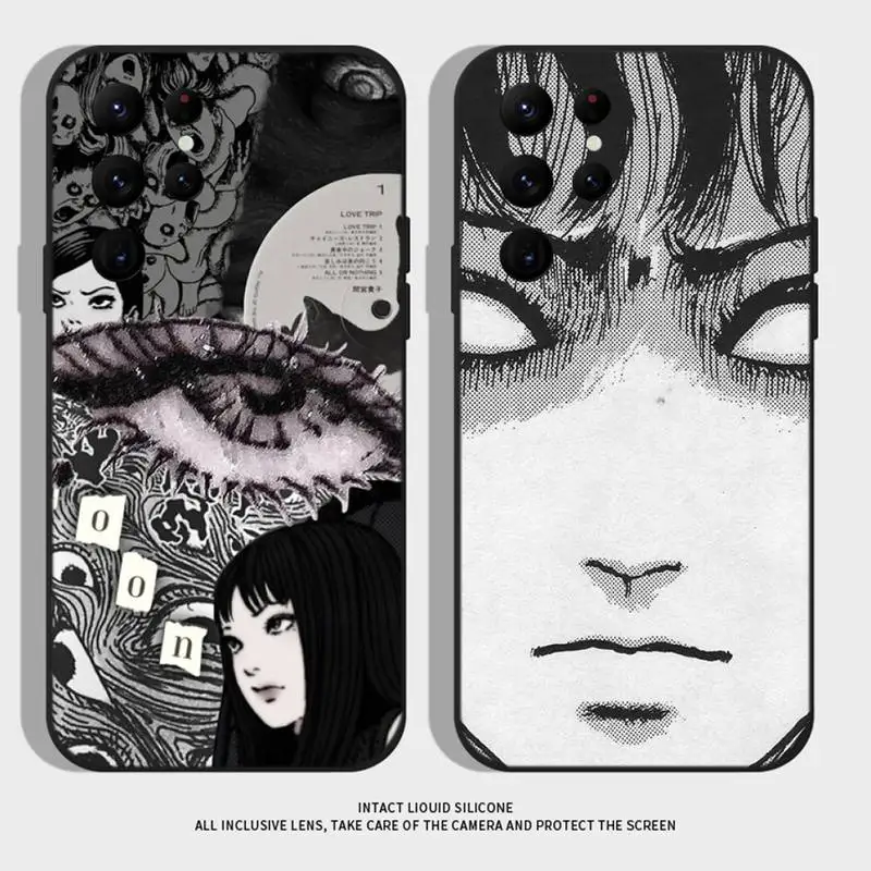 

Japanese Horror Comic Tomie Phone Case For Samsung S21 S22 Ultra S20 S30 plus S22 plus S23 S30ultra 5G Silicone Cover