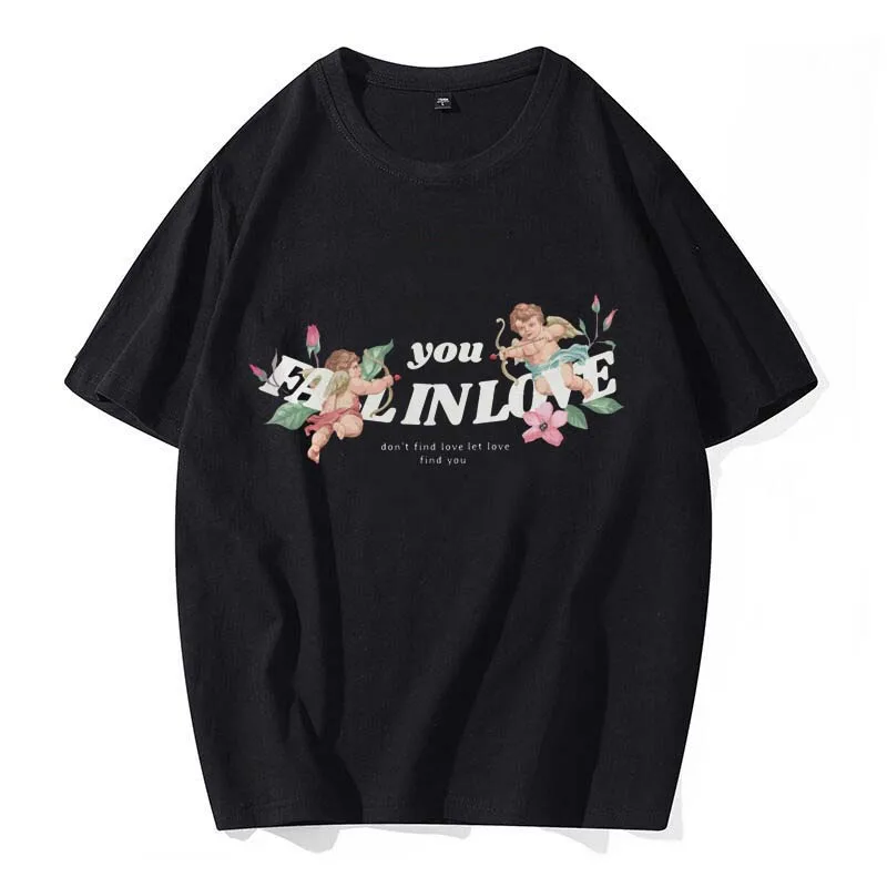 

Женская Повседневная парная универсальная мультяшная дорожная Милая Летняя женская футболка с принтом медведя из хлопка T-Shir