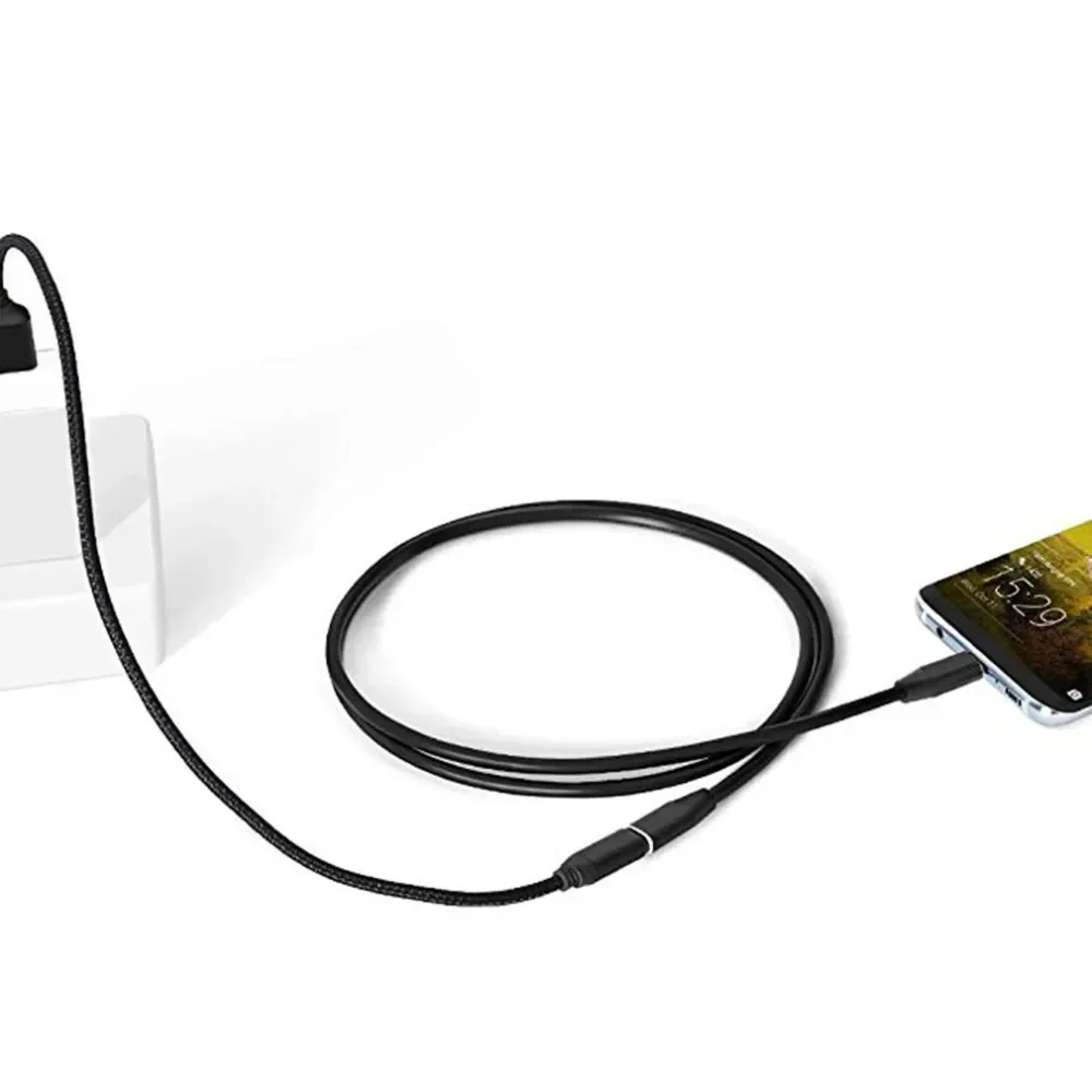 

seeae 2M 10Gbps Gen2 Type-C USB 3.1 Male to USB-C Female Extension Data 100W Charging Cable Extender Cord For Macbook/ Switch/Ph