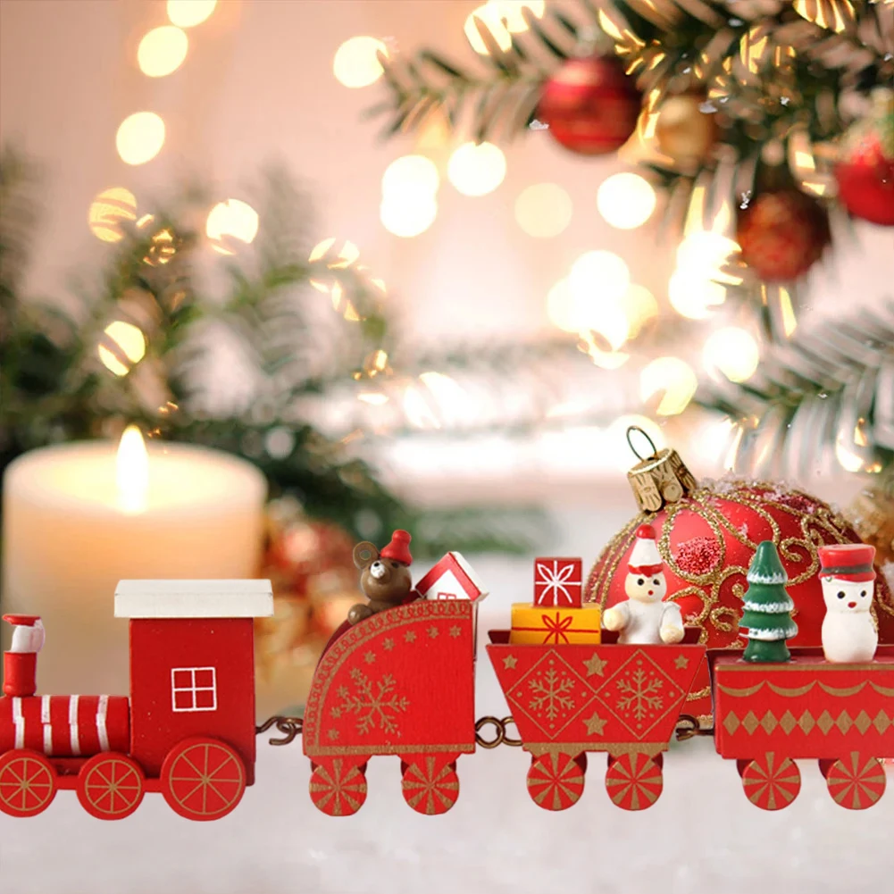 2024 Рождественский поезд украшение новогодние подарки рождественские украшения