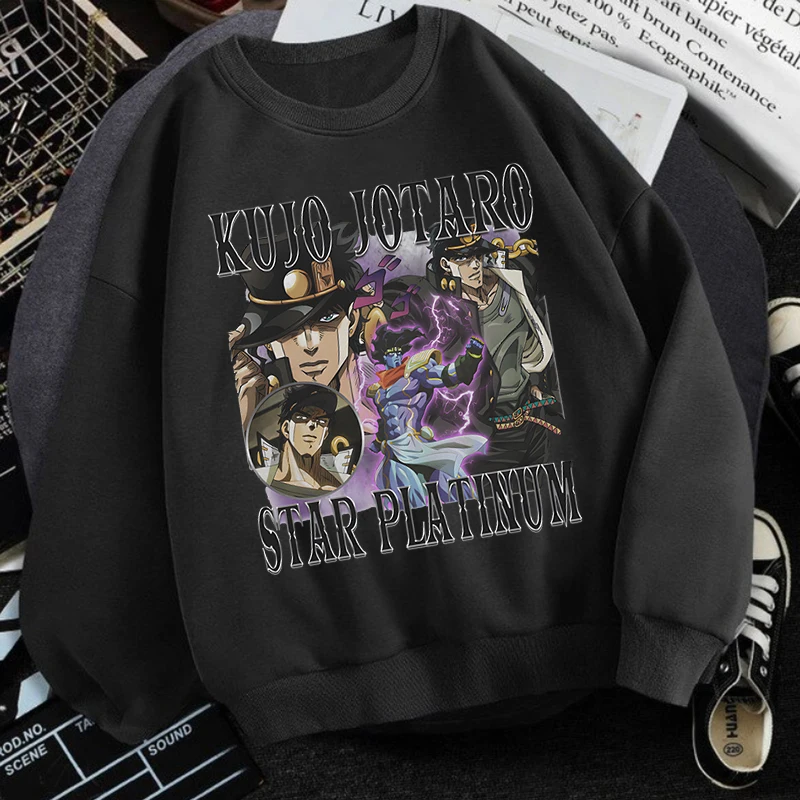 

Jojo Bizarre Adventure Anime Men's Hoodies Y2k Clothes Fashion Brand Women's Casual Hoodied Boy Sportwear Jojo Hoodies Harajuku