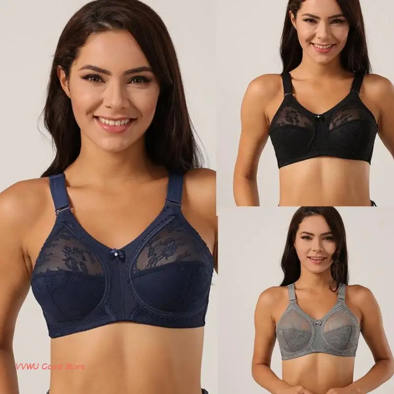 

Classic Full-Coverage Bra for Women Lift Bra Ultre-thin Non-Sponge-Bra Plus-Size Support Bra Sexy Lace See Through Bra