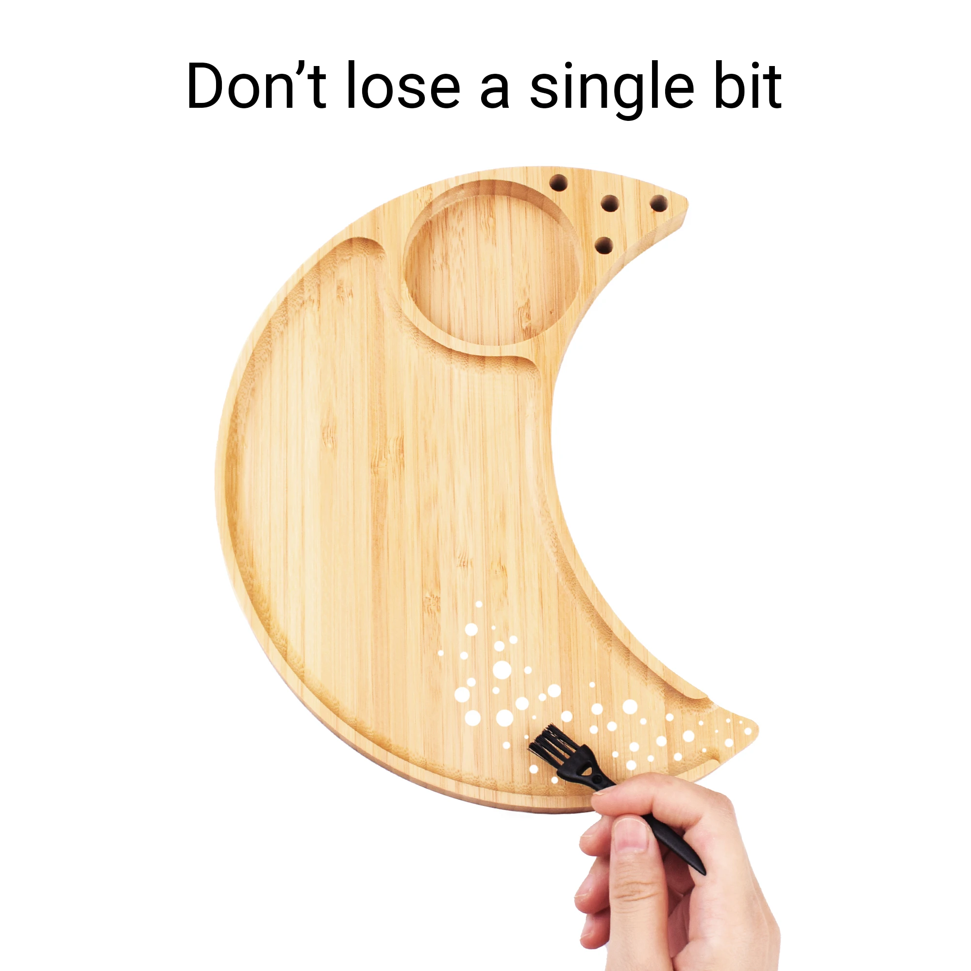 Милый бамбуковый поднос большой для курения Луны сигарет с предварительно