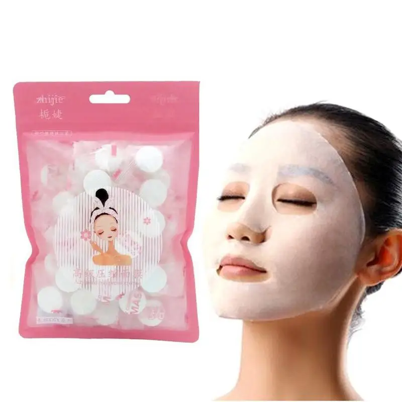 

Facial Compressed Masque Individually Wrapped Masques Sheets Tablets For DIY Skin Care