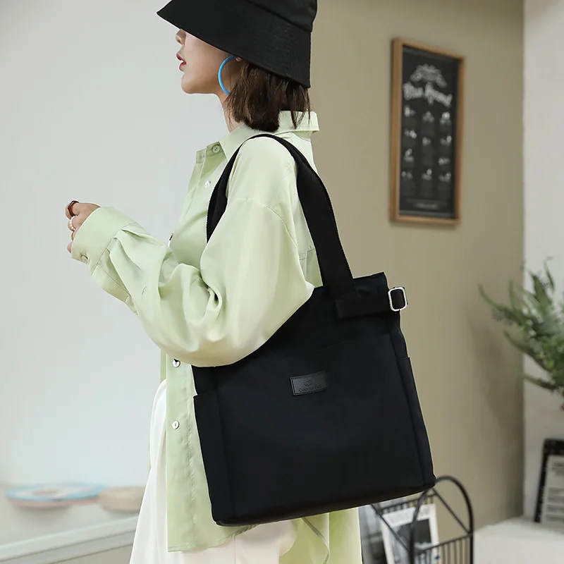 New Women's Bags Fashion Casual Student Handbag Large Capacity Nylon Shoulder Bag Tote Bag