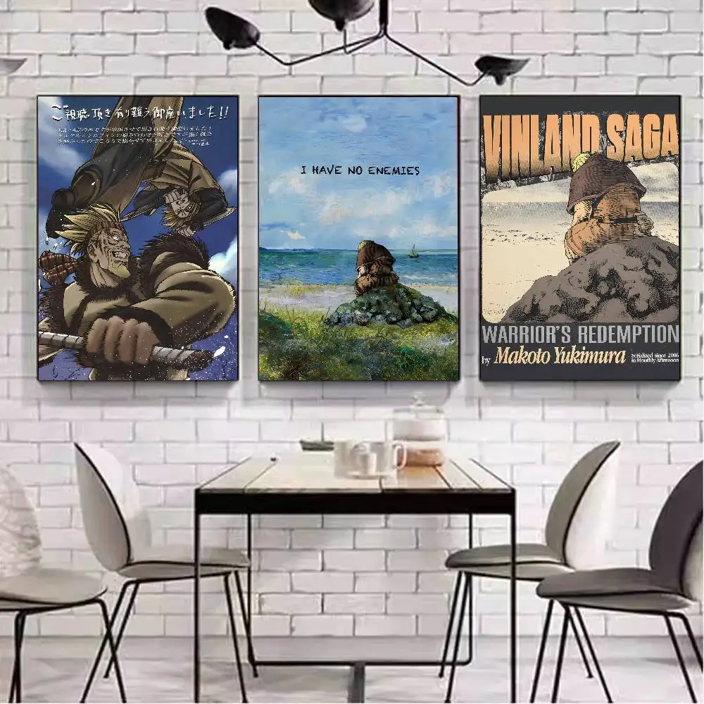 Фото Аниме V-Vinland S-Saga комиксы постер искусство с принтами украшение дома, спальни, гостиной, подарок №5