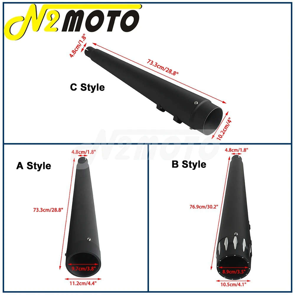 Мотоциклетный 4-дюймовый глушитель с вентиляционной трубой DB Killer для Harley Touring