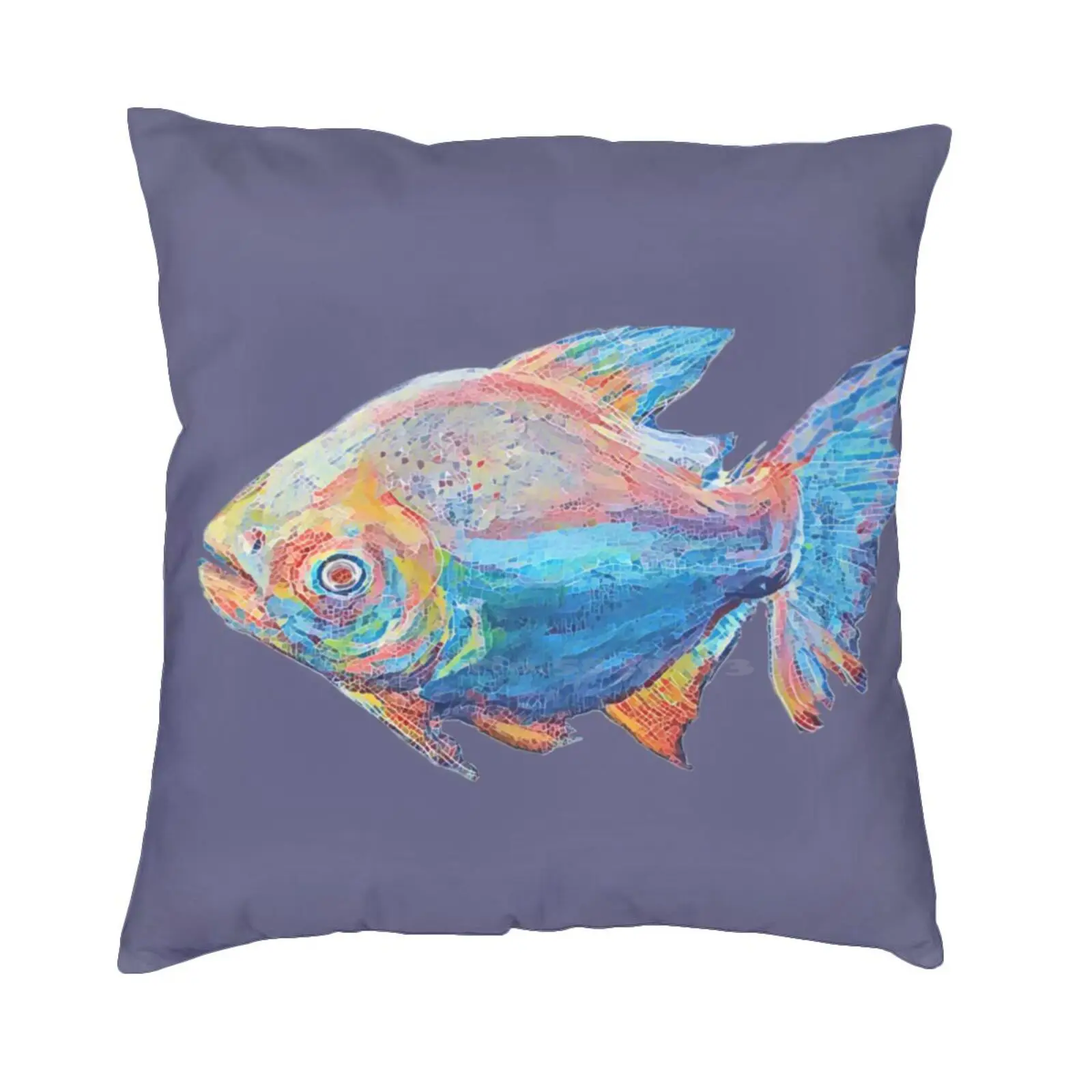 Anxious Pastel Pacu Fish наволочка тропическая пастель синяя пресноводная река большой