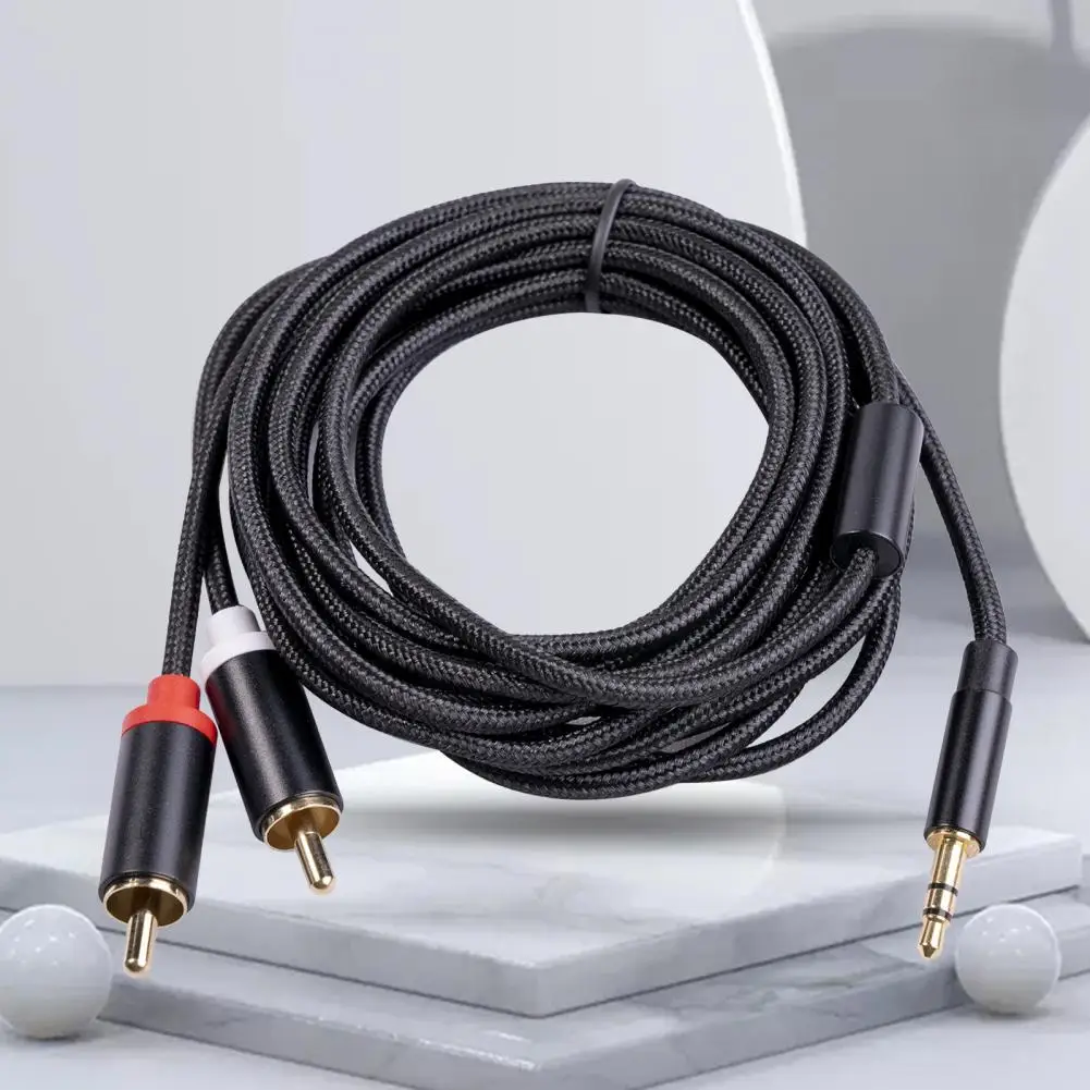 AUX-Кабель, высококачественный, устойчивый к коррозии, 100 см/180 см/300 см, 3,5 мм до 2RCA, внешний звук для домашнего кинотеатра AUX-Кабель, высококачественный, устойчивый к коррозии, 100 см/180 см/300 см, 3,5 мм до 2RCA, внешний звук для домашнего кинотеатра