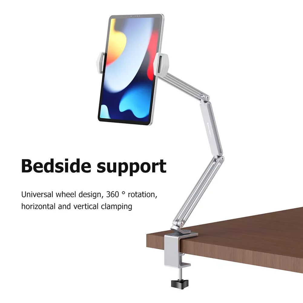 

Degree Long Arm Tablet Holder Stand For 4 to 13 inch Tablet Smartphones Bed Desk Lazy Holder Bracket Support For iPad iPhone
